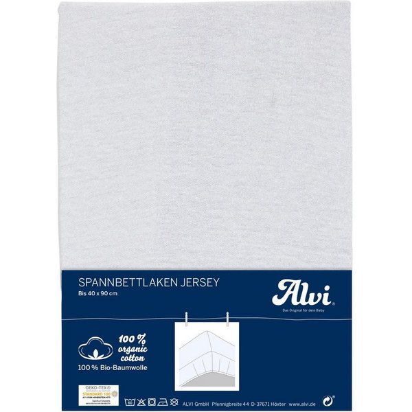 Alvi® Spannbettlaken Spannbettlaken, Baumwolle, Gummizug: rundum, (1 Stück), faltenfrei durch Gummizug