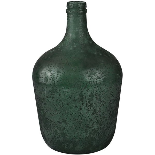 AM Design Dekovase Grüne Flaschenvase, aus recyceltem Glas – beständig und stilvoll