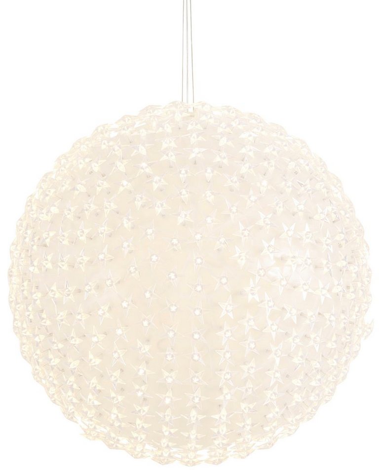 AM Design LED Dekolicht, LED fest integriert, Warmweiß, LED Kugel mit Sternen, Weihnachtsdeko aussen – Bild 4 von 5