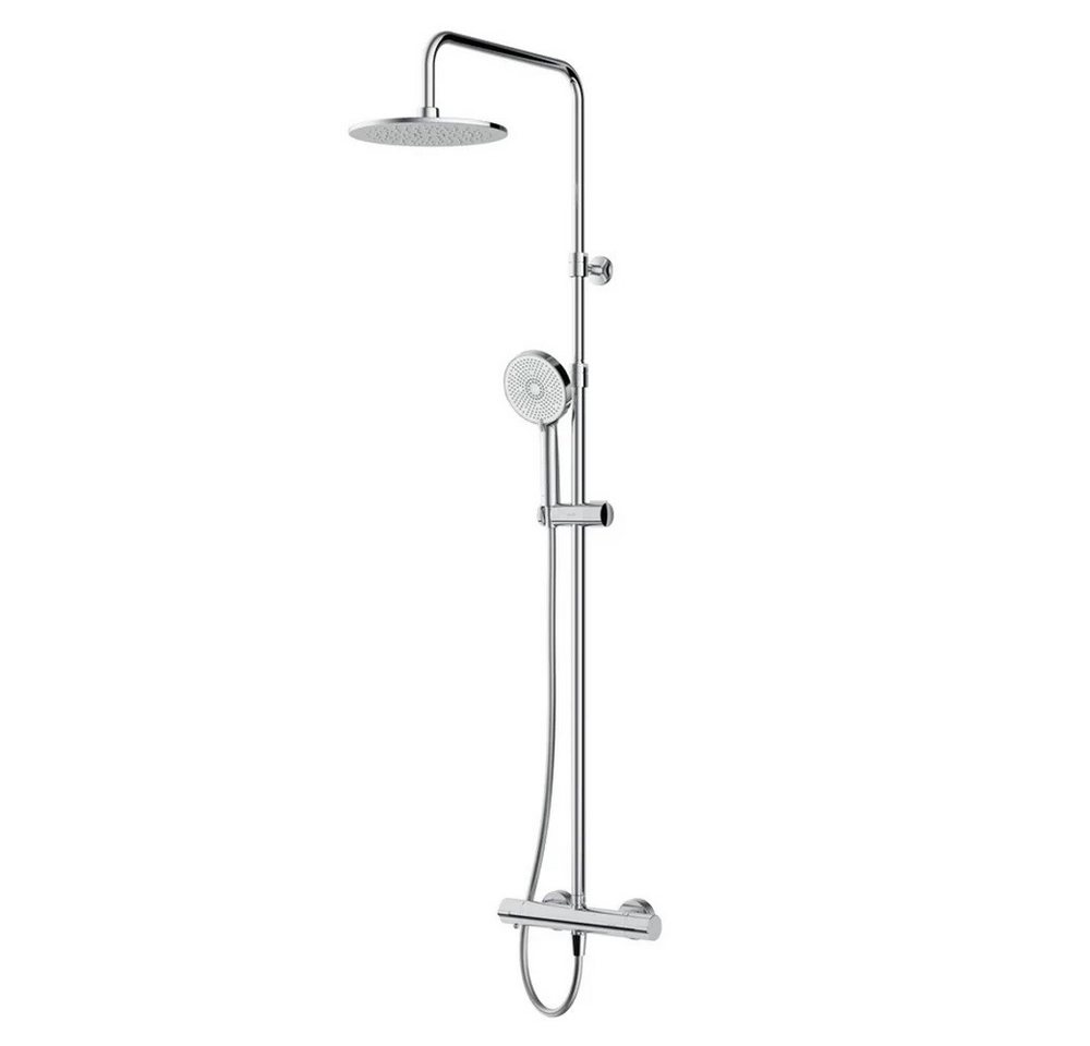 AM.PM Duschsystem PLAY mit Thermostat Ø 25 cm Regendusche & Handbrause Duscharmatur, Höhe 146 cm, 5 Strahlart(en), Brause Dusch-Komplettset mit Duschsäule, Air- – Bild 2 von 5