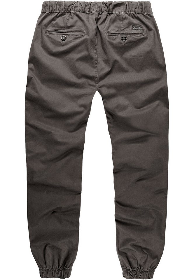 Amaci&Sons Chinohose NEW JERSEY Basic Jogger-Chino Herren Stretch Jogger Basic Chino Jeans Hose Cargo – Bild 5 von 5