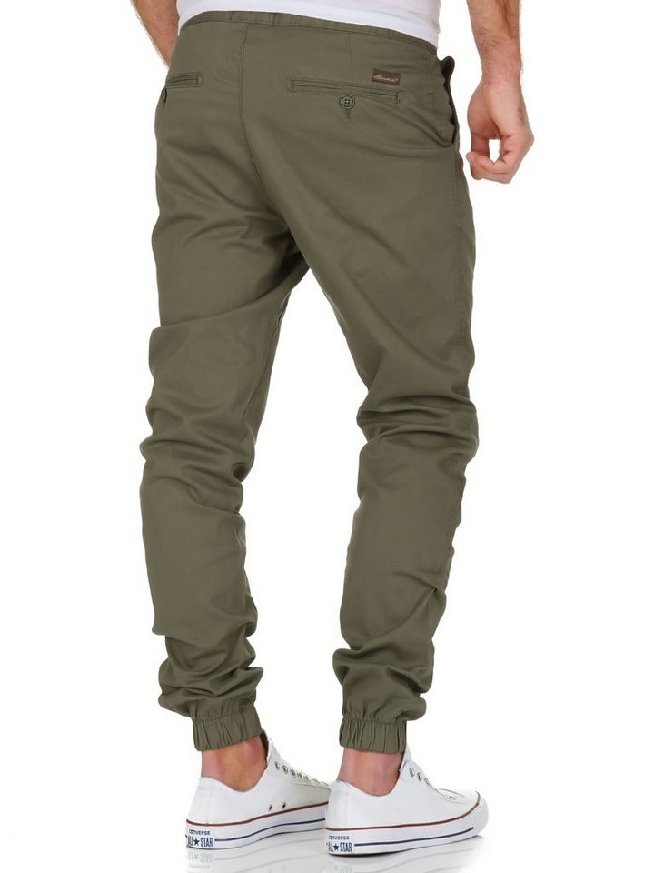 Amaci&Sons Chinohose NEW JERSEY Basic Jogger-Chino Herren Stretch Jogger Basic Chino Jeans Hose Cargo – Bild 4 von 5