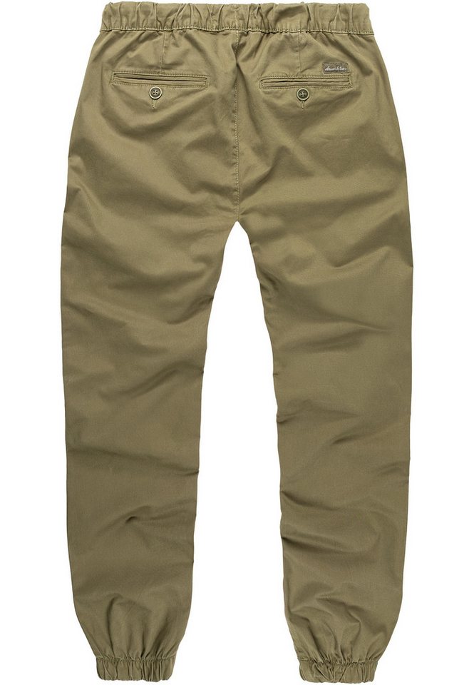 Amaci&Sons Chinohose NEW JERSEY Basic Jogger-Chino Herren Stretch Jogger Basic Chino Jeans Hose Cargo – Bild 5 von 5