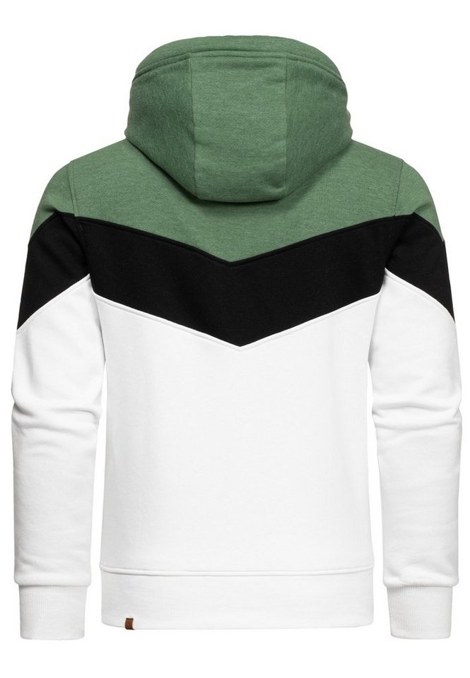 Amaci&Sons Kapuzenpullover ARDMORE Sweatjacke im Block-Design Herren Kapuzenpullover Pullover Hoodie Zipper Jacke – Bild 3 von 3