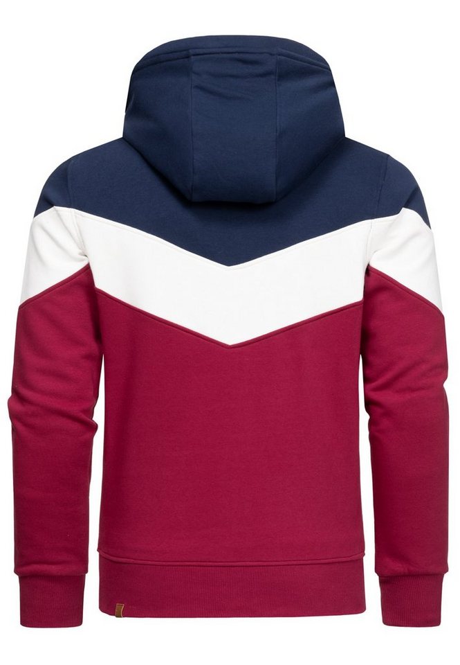 Amaci&Sons Kapuzenpullover ARDMORE Sweatjacke im Block-Design Herren Kapuzenpullover Pullover Hoodie Zipper Jacke – Bild 3 von 3