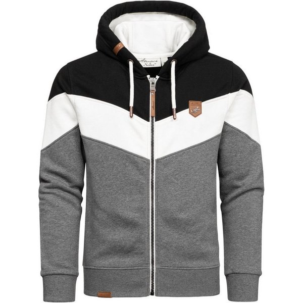 Amaci&Sons Kapuzenpullover ARDMORE Sweatjacke im Block-Design Herren Kapuzenpullover Pullover Hoodie Zipper Jacke