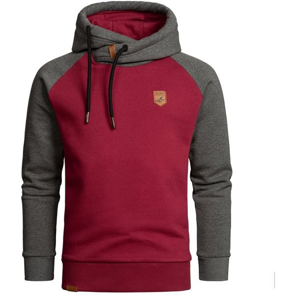 Amaci&Sons Kapuzenpullover FONTANA Kapuzenpullover mit Kontrast