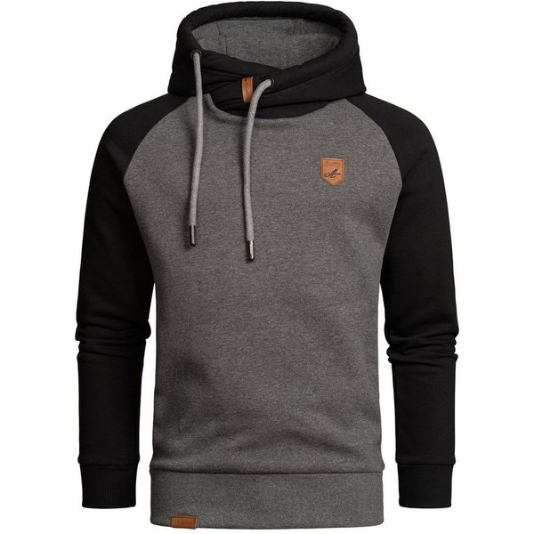 Amaci&Sons Kapuzenpullover FONTANA Kapuzenpullover mit Kontrast