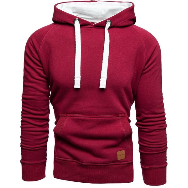 Amaci&Sons Kapuzenpullover LANSING Kapuzenpullover Herren Basic Kontrast Sweatjacke Pullover Hoodie Sweatshirt