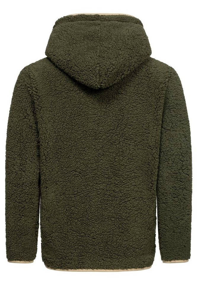Amaci&Sons Kapuzenpullover SUNNYVALE Kapuzenpullover Teddyfell Herren Teddy Sweatjacke Plüsch Hoodie Pullover Sweatshirt – Bild 2 von 2