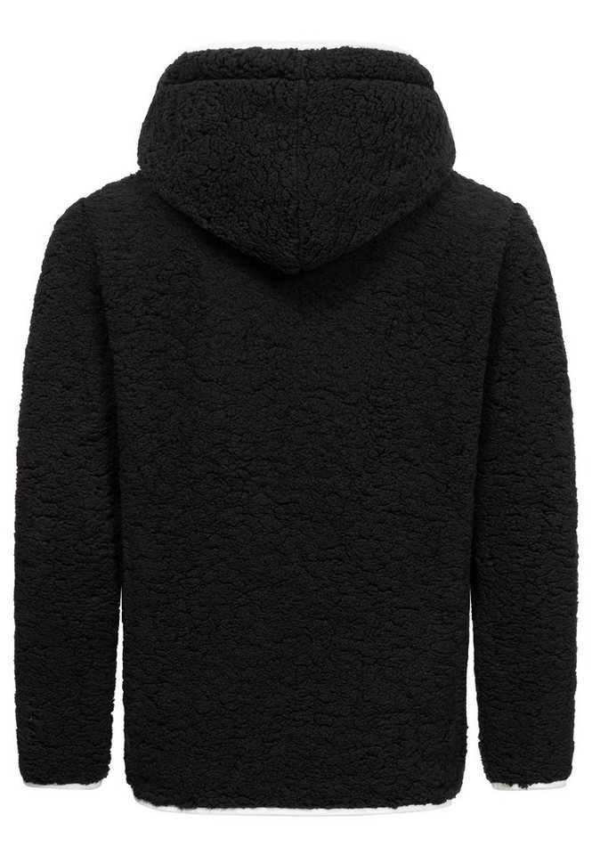 Amaci&Sons Kapuzenpullover SUNNYVALE Kapuzenpullover Teddyfell Herren Teddy Sweatjacke Plüsch Hoodie Pullover Sweatshirt – Bild 2 von 2