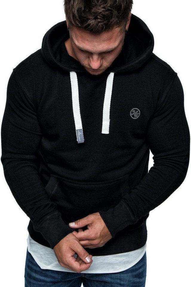 Amaci&Sons Kapuzenpullover WATERBURY Kapuzenpullover Herren Basic Kontrast Sweatjacke Pullover Hoodie Sweatshirt – Bild 4 von 5