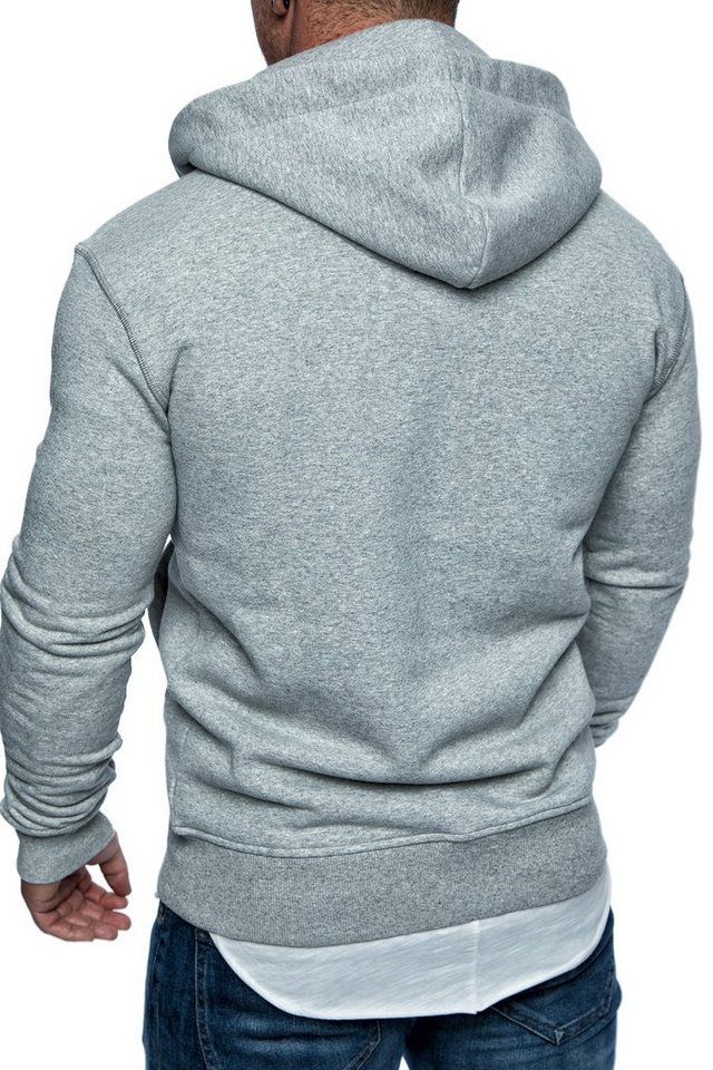Amaci&Sons Kapuzenpullover WATERBURY Kapuzenpullover Herren Basic Kontrast Sweatjacke Pullover Hoodie Sweatshirt – Bild 5 von 5