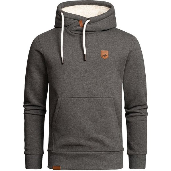 Amaci&Sons Kapuzenpullover YONKERS Kapuzenpullover mit Plüsch-Kapuze Herren Basic Sweatjacke Pullover Plüsch Hoodie Sweatshirt