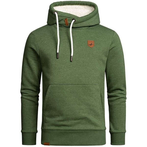 Amaci&Sons Kapuzenpullover YONKERS Kapuzenpullover mit Plüsch-Kapuze Herren Basic Sweatjacke Pullover Plüsch Hoodie Sweatshirt