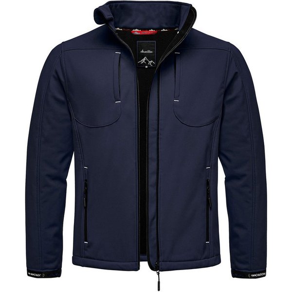 Amaci&Sons Softshelljacke VISALIA Softshelljacke Herren Herbst Winter Softshell Funktions Outdoor Regenjacke
