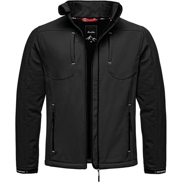 Amaci&Sons Softshelljacke VISALIA Softshelljacke Herren Herbst Winter Softshell Funktions Outdoor Regenjacke