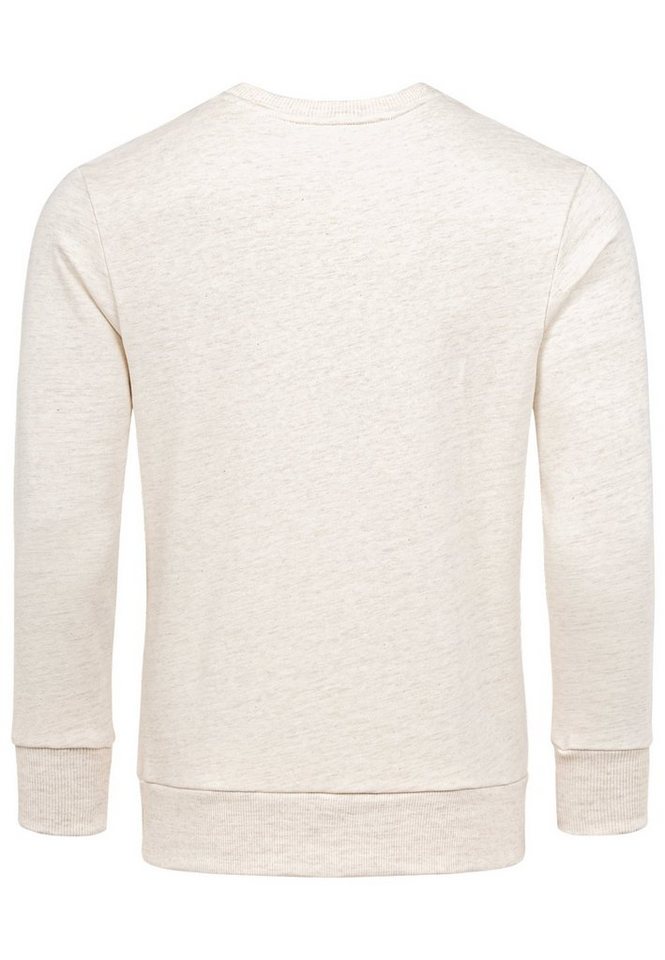 Amaci&Sons Sweatshirt DURHAM Sweatshirt mit Rundhalsausschnitt Herren Basic College Sweatjacke Pullover Hoodie – Bild 2 von 2