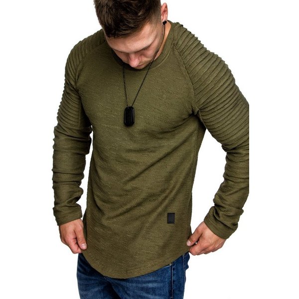 Amaci&Sons Sweatshirt Gresham Sweatshirt Herren Basic Kontrast Sweatjacke Pullover Hoodie Kapuzenpullover