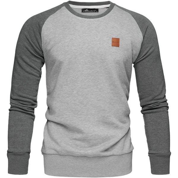 Amaci&Sons Sweatshirt MILWAUKEE Sweatshirt mit Rundhalsausschnitt