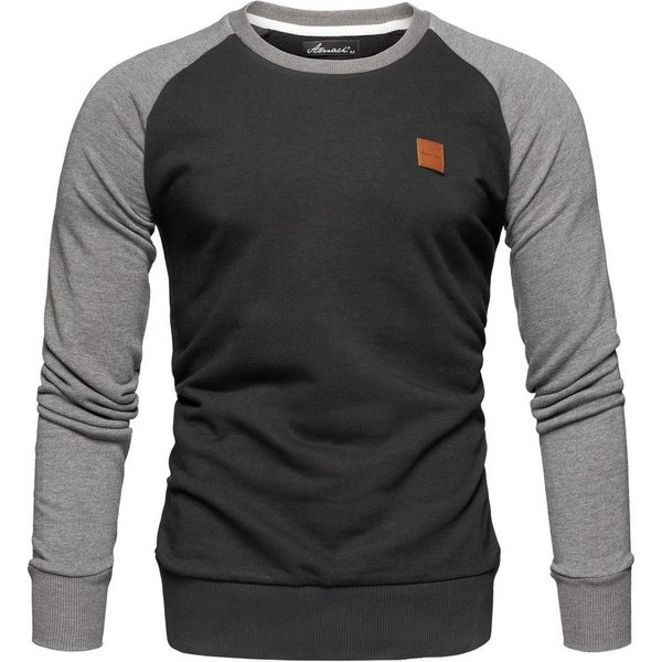 Amaci&Sons Sweatshirt MILWAUKEE Sweatshirt mit Rundhalsausschnitt