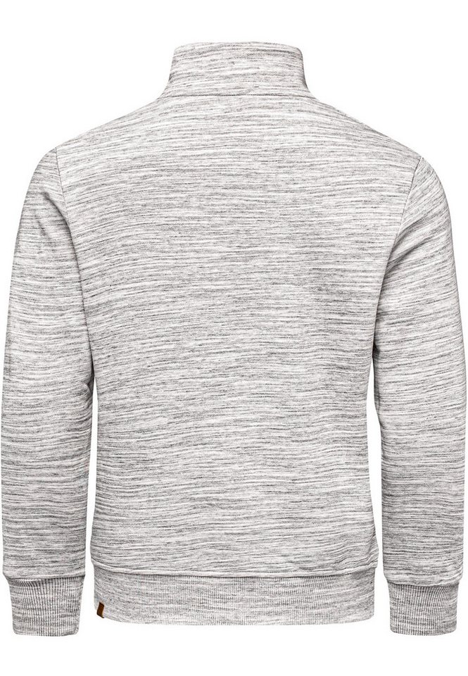 Amaci&Sons Sweatshirt SLIDELL Troyer Troyer Herren Pullover Zipper Sweatjacke Sweatshirt Sweatjacke – Bild 2 von 2
