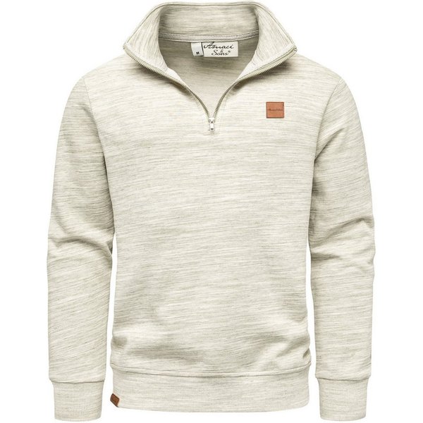 Amaci&Sons Sweatshirt SLIDELL Troyer Troyer Herren Pullover Zipper Sweatjacke Sweatshirt Sweatjacke