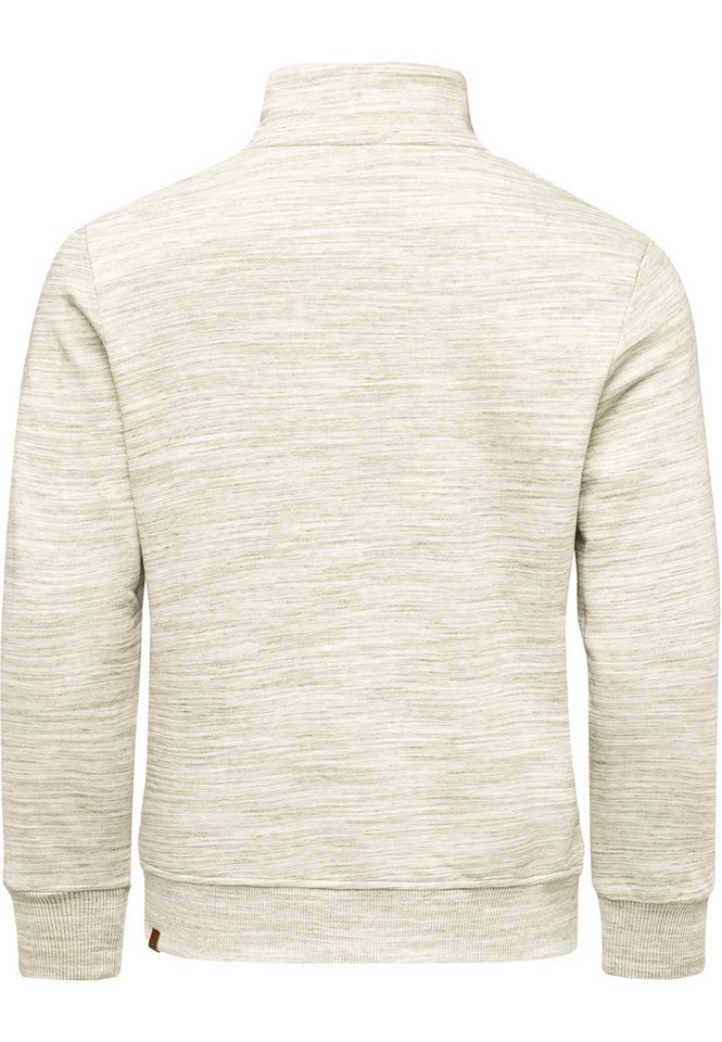 Amaci&Sons Sweatshirt SLIDELL Troyer Troyer Herren Pullover Zipper Sweatjacke Sweatshirt Sweatjacke – Bild 2 von 2
