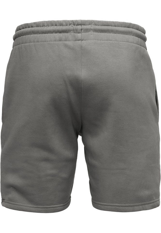 Amaci&Sons Sweatshorts DEVON Shorts Herren Bermuda Sweat Short Hose Regular Fit mit Patch – Bild 2 von 2