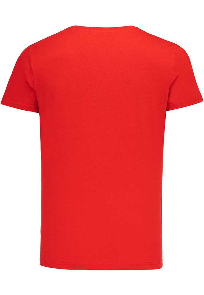 Amaci&Sons T-Shirt EUGENE Basic T-Shirt mit V-Ausschnitt Herren Einfarbig Vintage V-Neck Basic V-Ausschnitt Shirt – Bild 2 von 2