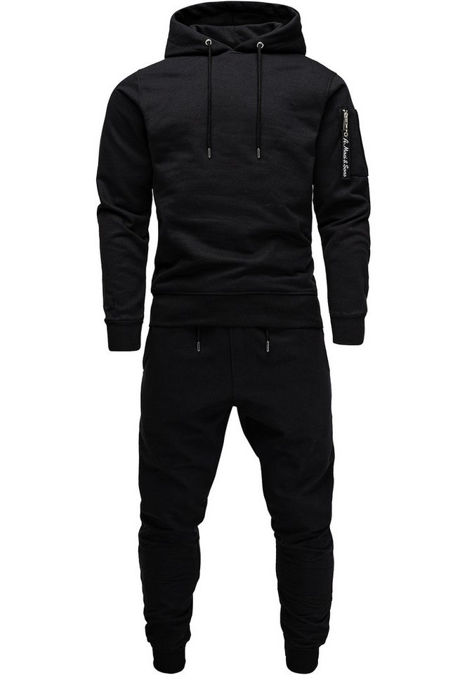 Amaci&Sons Trainingsanzug TOLEDO, Herren Cargo Stil Sportanzug Jogginganzug Sporthose Hoodie – Bild 2 von 3