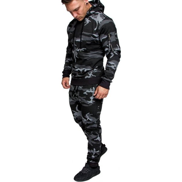 Amaci&Sons Trainingsanzug TOLEDO, Herren Cargo Stil Sportanzug Jogginganzug Sporthose Hoodie