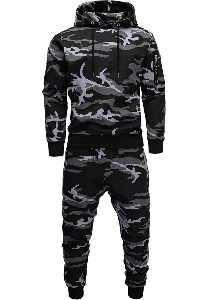 Amaci&Sons Trainingsanzug TOLEDO, Herren Cargo Stil Sportanzug Jogginganzug Sporthose Hoodie – Bild 2 von 3
