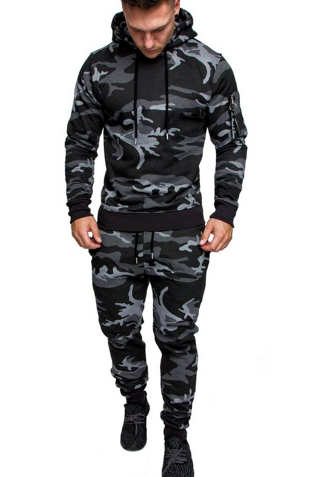 Amaci&Sons Trainingsanzug TOLEDO, Herren Cargo Stil Sportanzug Jogginganzug Sporthose Hoodie – Bild 3 von 3