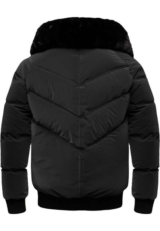 Amaci&Sons Winterjacke AUGUSTA Winterjacke Herren Gefütterte Dicke Winter Jacke für Männer mit Kragen – Bild 3 von 3