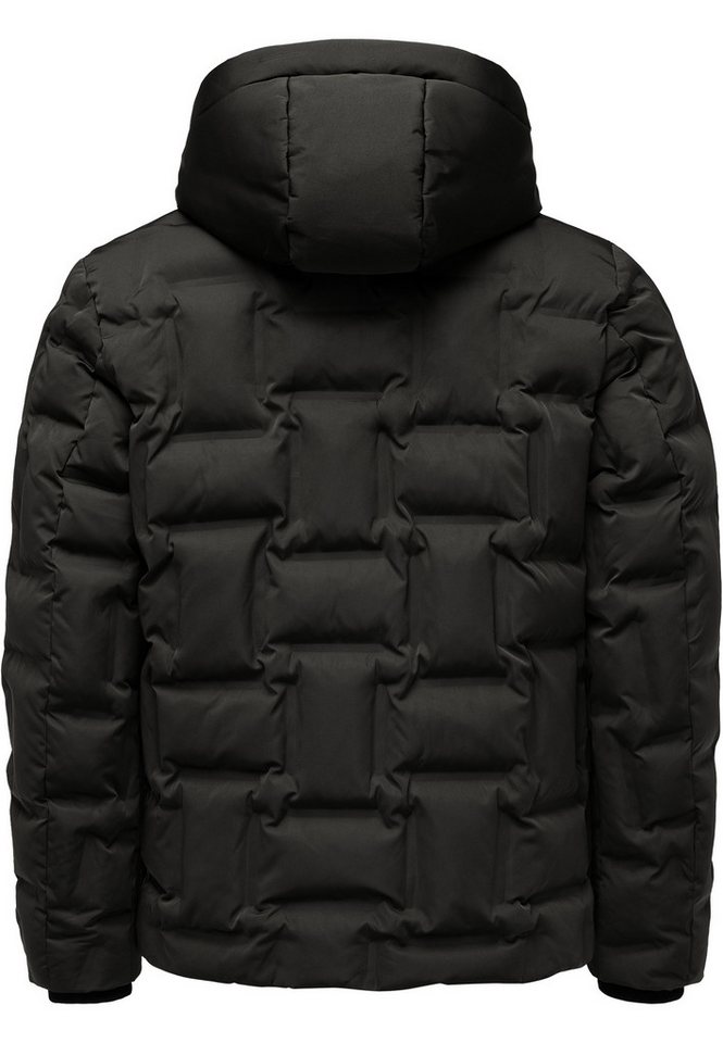 Amaci&Sons Winterjacke BERKELEY Winterjacke Herren Gefütterte Dicke Winter Jacke für Männer mit Kapuze – Bild 2 von 2