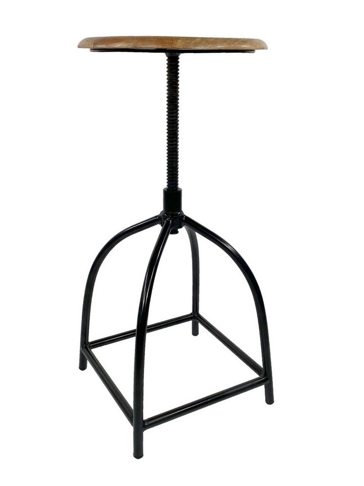 Amagohome Drehhocker Drehhocker Barhocker Hocker Drehstuhl höhenverstellbar Massivholz Sitz – Bild 5 von 5