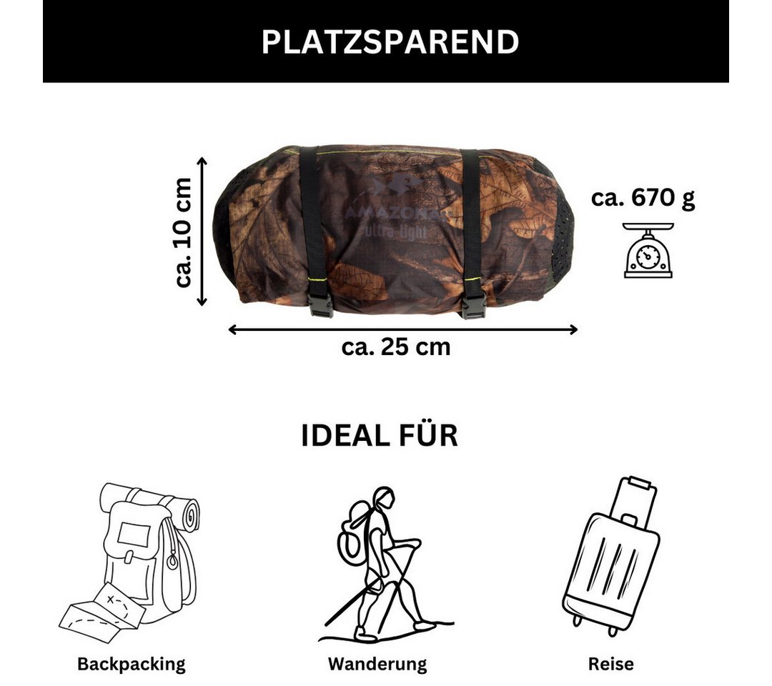 Amazonas Tarp-Zelt Ultra-Light Traveller Forest Outdoor – Bild 4 von 5