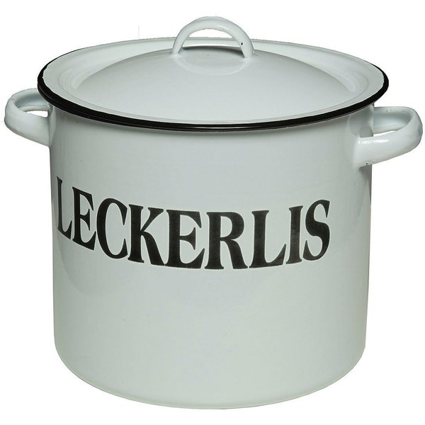 Ambiente Haus Dose Vorratsbehälter Leckerli aus Emaille (1 St)