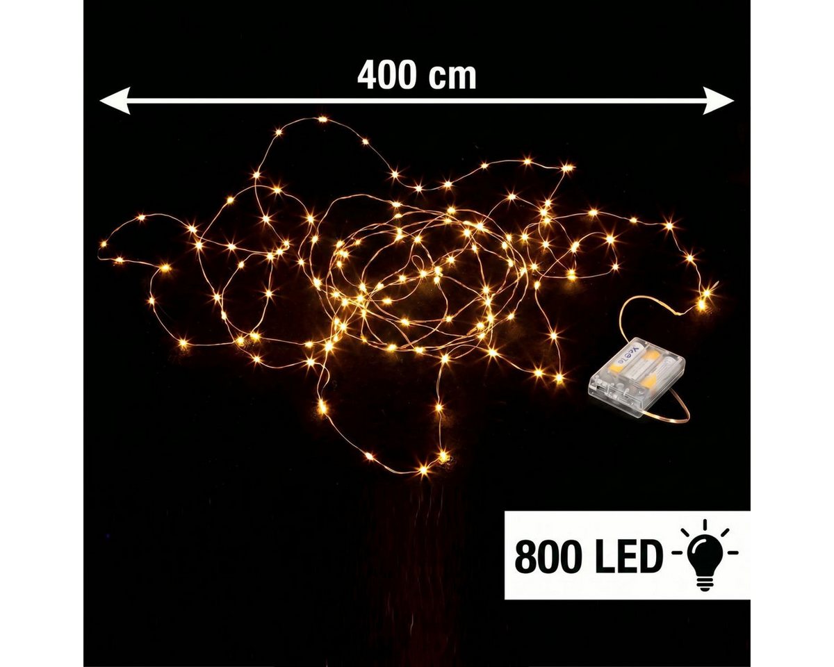 Ambiente Haus LED Außen-Tischleuchte LED-Lichterkette, LED fest integriert, Warmweiß – Bild 5 von 5