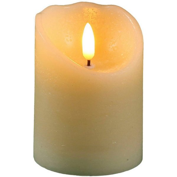 Ambiente Haus LED-Kerze aus Echtwachs, Ø ca. 7,5 cm, Höhe 10 cm (FB 51018) (1-tlg)