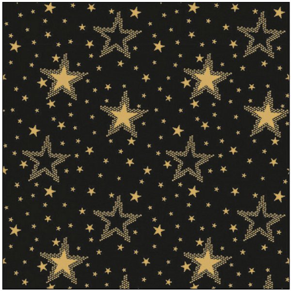 Ambiente Luxury Paper Products Papierserviette, Servietten Papier 33x33cm 3-lagig mit goldenen Sternen Muster 20 Stück