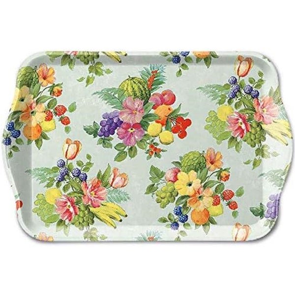 Ambiente Luxury Paper Products Tablett Dekotablett, Serviertablet, Essen, Planzen, Blumen, Tiere, Vogel, Melamin Blumen und Obst Kollektion, (1-tlg), Meer, Stra