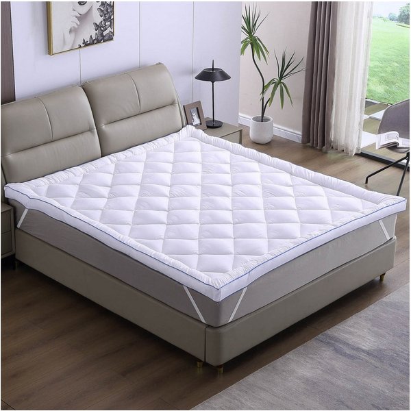 AMBINESS, Topper Matratzentopper Jacquard 80x200cm - 180x200cm, 7 cm hoch, Polyester, beste Luftzirkulation, temperaturregulierend Maschinenwaschbar