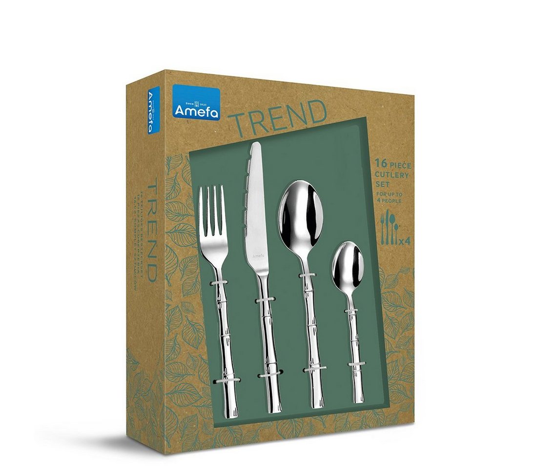 Amefa Besteck-Set KARMA (24-tlg), 6 Personen, Edelstahl Rostfrei 18/0, spülmaschinenfest, hochglanzpoliert – Bild 5 von 5