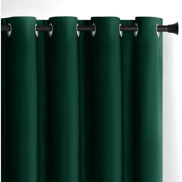 AmeliaHome Gardine Gardine Ösen Vorhang mit Raffhalter Samt Ösenvorhang Verdunkelnd (1 St), Ösen, Samt, inkl. Raffhalter