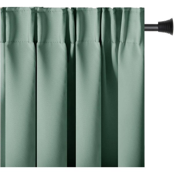 AmeliaHome Gardine Gardine Vorhang Einfarbig Verdunklungsvorhang Aufhängung Pleat (1 St), Kräuselband, verdunkelnd