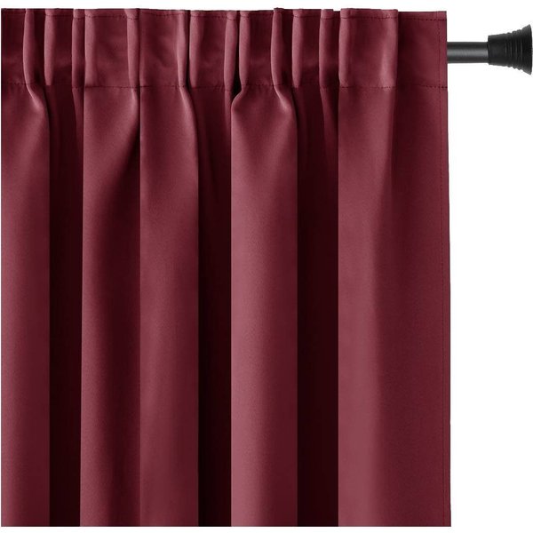 AmeliaHome Gardine Gardine Vorhang Einfarbig Verdunklungsvorhang Aufhängung Pleat (1 St), Kräuselband, verdunkelnd