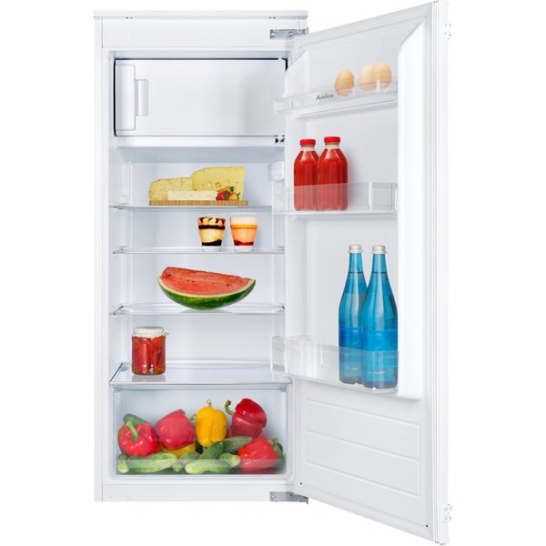 Amica Einbaukühlschrank EKS 16174/1, 122,1 cm hoch, 54 cm breit, Leiser Einbaukühlschrank für eine elegante Küche mit Extras