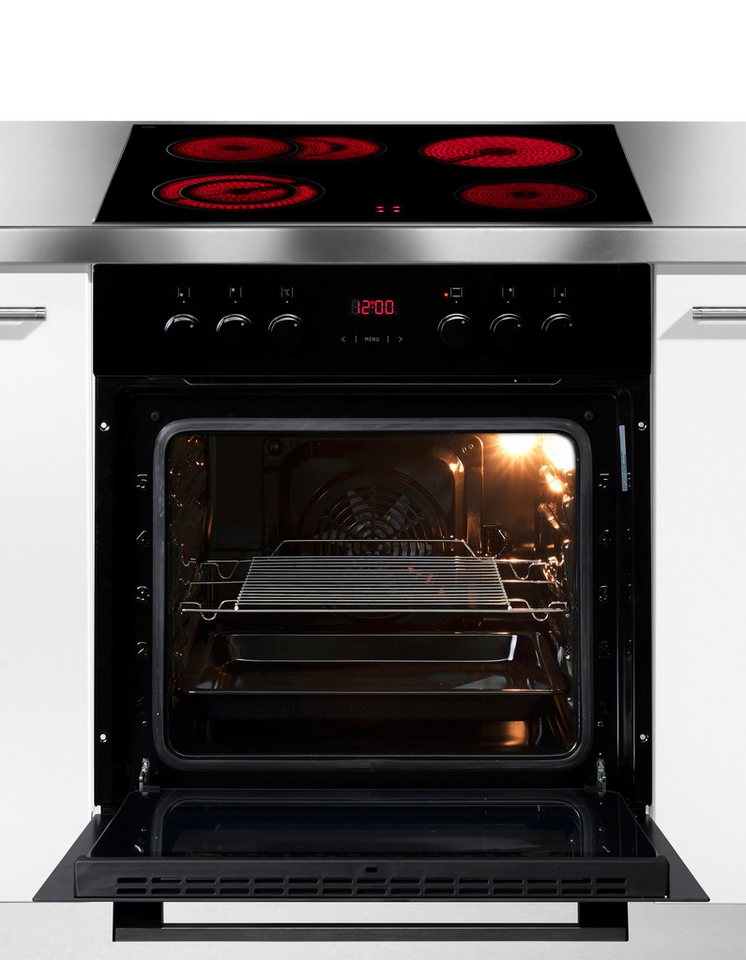 Amica Elektro-Herd-Set EHC 933 333 S, Steam Clean, Sicher kochen, bester Überblick – Reinigung im Handumdrehen – Bild 3 von 5